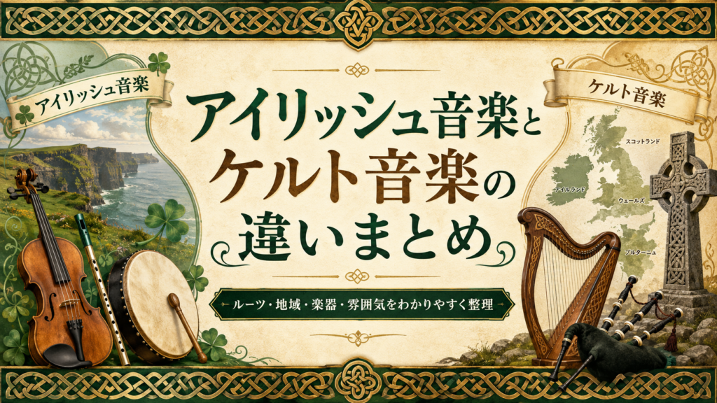 アイリッシュ音楽とケルト音楽の違いまとめ