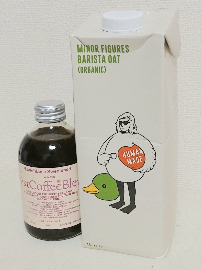 マイナーフィギュアズオーツミルク×HUMAN MADEコラボ商品│パッケージ表