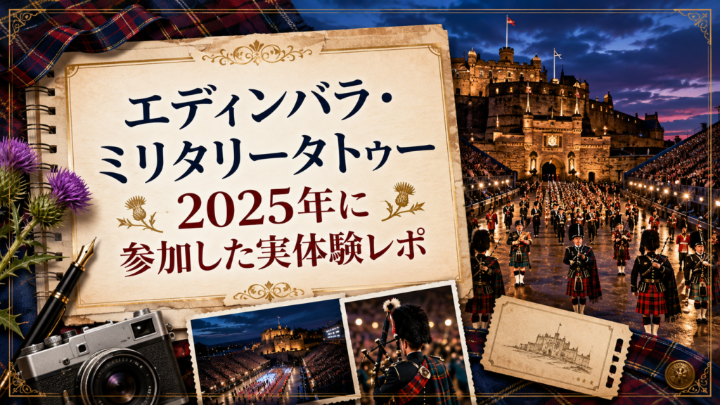 エディンバラ・ミリタリータトゥー2025年に参加した実体験レポ 🏴